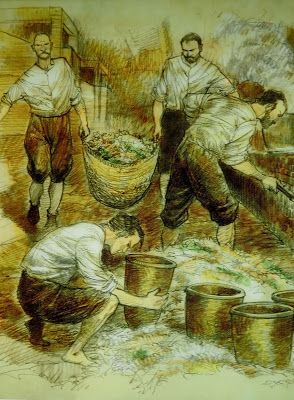Proceso de fabricación del azúcar. (Museo del azúcar, Motril, Granada)