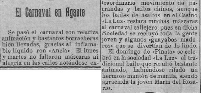Los carnavales de 1931. La Voz del Norte, 22 enero de 1931.