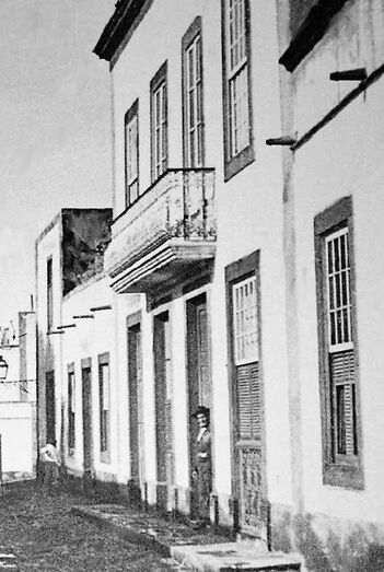 Casa del poeta Tomás Morales, sede del casino en los años sesenta del pasado siglo.