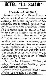 Publicidad en la prensa del hotel 