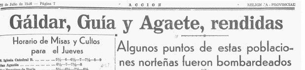 Diario ACCIÓN 22 de julio de 1936
