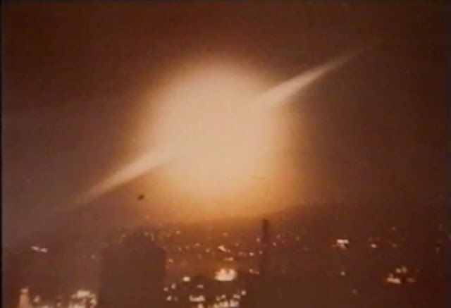 Foto del fenómeno desde la zona sur de la isla.