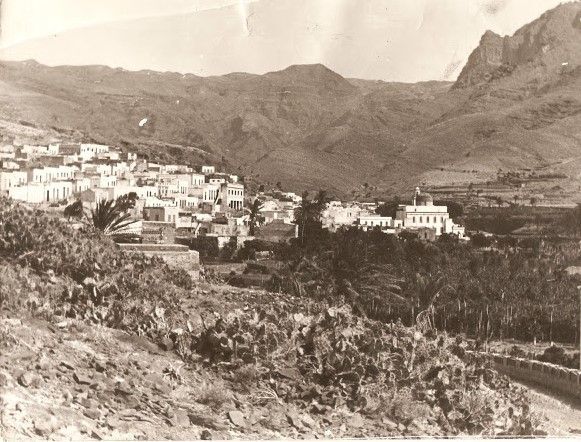 Agaete sobre los años cincuenta del siglo XX.