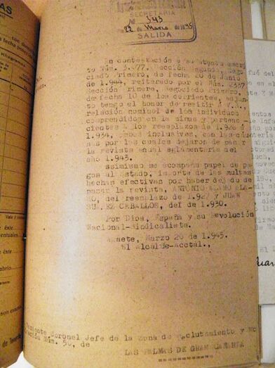 Escrito de remisión relación anteriores, (Archivo Municipal)