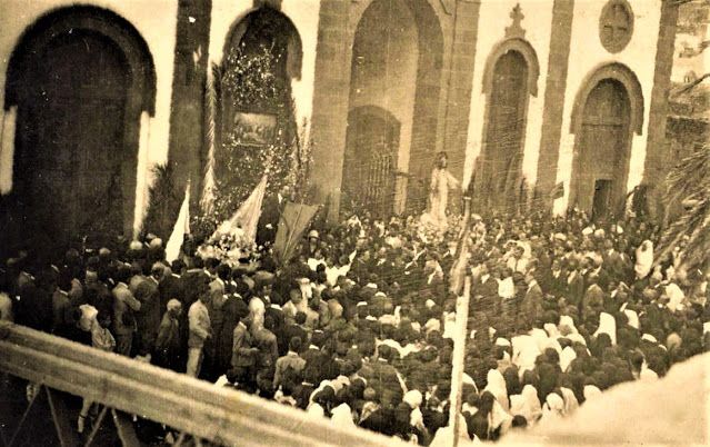 Domingo 23 de mayo de 1926, consagración del pueblo de Agaete al  Corazón de Jesús.