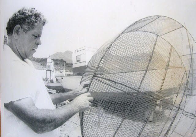 La nasa camaronera de Juanito.