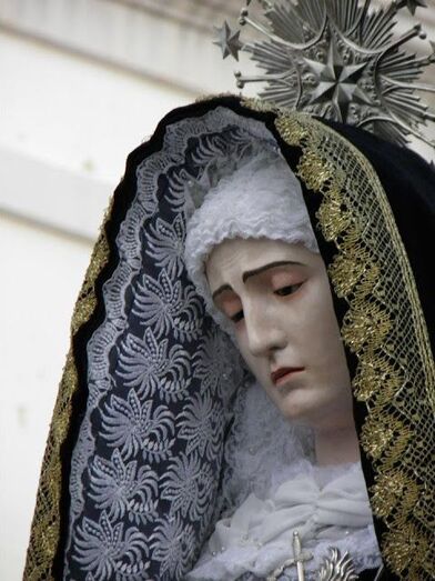 Virgen de los Dolores, donada por los Armas a la parroquia de Agaete.