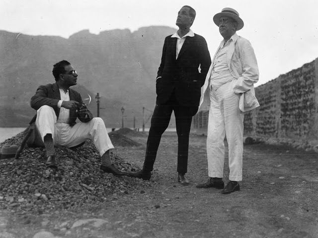 En el muelle años veinte del siglo pasado.