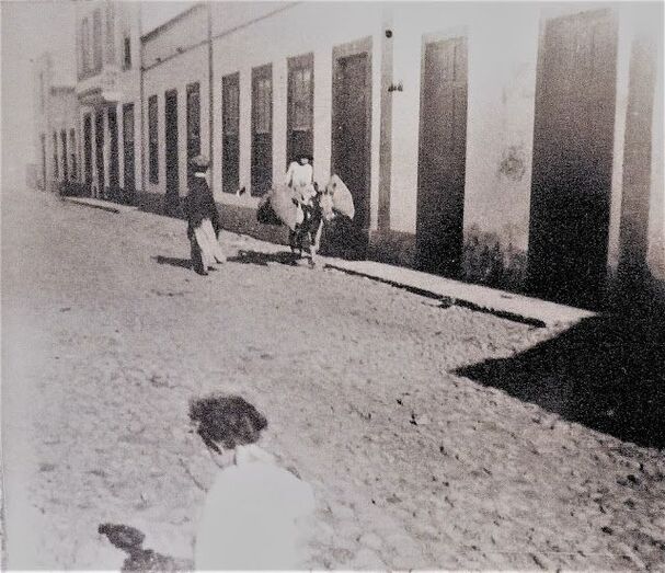 Calle la Concepción a finales del siglo XIX.