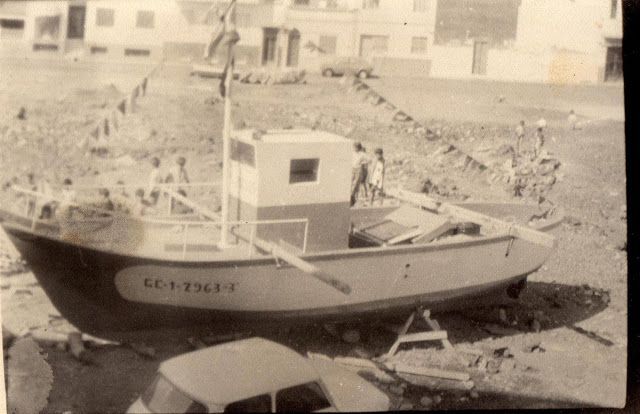 Preparado para la botadura. (foto cedida por Carlos Suárez)