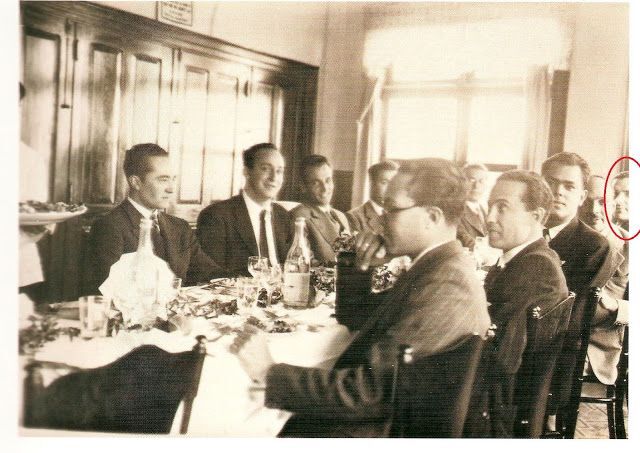 Comida de los farmacéuticos fundadores de la COFARCA en 1935-36, en el circulo F. Egea.