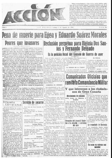 Acción 2 de Agosto de 1936 , El Juicio.