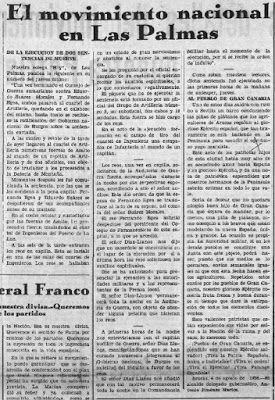 Ejecución de la sentencia, 8 de agosto de 1936 , Heraldo de Tenerife.
