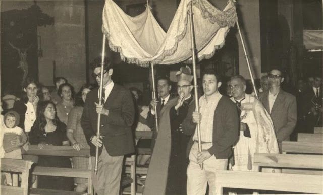 Visita obispo  Infantes Florido 1969.