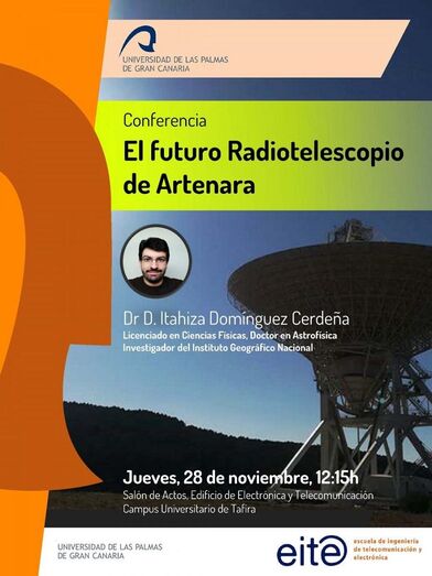 cartel conferencia radiotelescopio 28 11 19