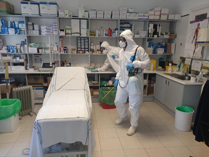 3. Desinfección Centro de Salud en Lanzarote