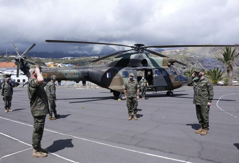 Llegada JEMAD a La Palma