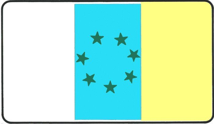 bandera canaria7estrellas