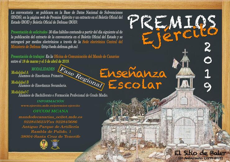 Cartel Premios Ejercito2019 Regional