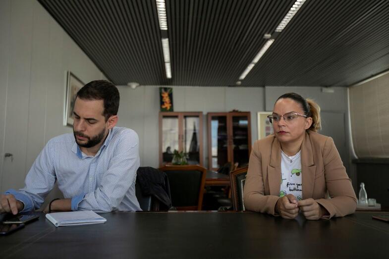 Noemí Santana y Miguel Montero