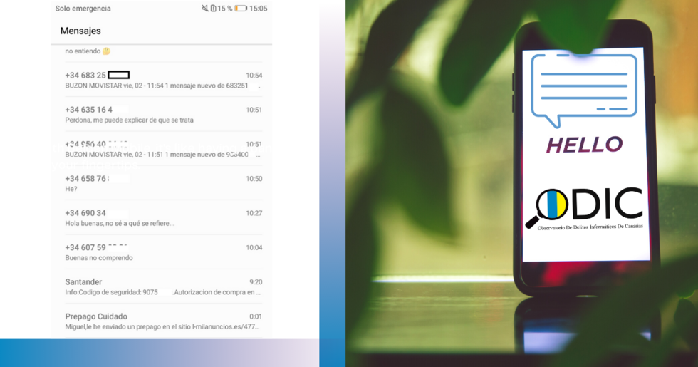 foto mensajes estafa internet