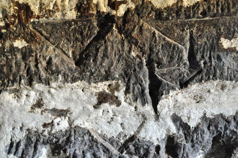 triángulos en Cueva de La Paja Gran Canaria