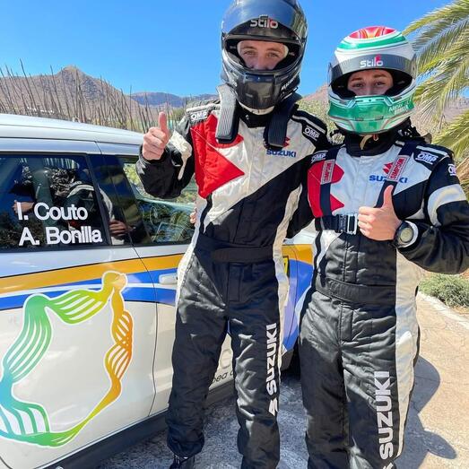 Couto y Bonilla tras finalizar el Maspa