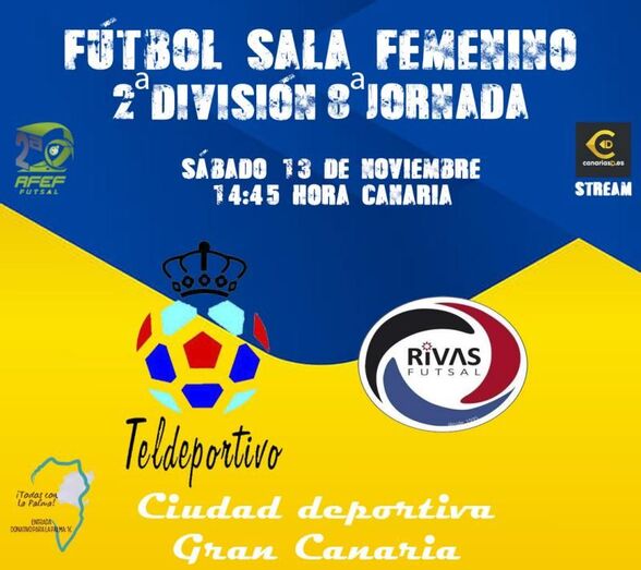 gran canaria teldeportivo futbol sala femenino rivas federacion las palmas rfef somos futsal