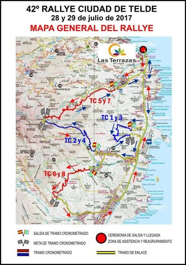 MAPA GENERAL RALLYE CIUDAD DE TELDE 2017 LR