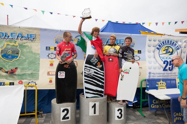 ETB BODYBOARD ARUCAS PODIO JUNIOR David Pérez Miguel Ferreira Carlos Suárez Nicolás Capony