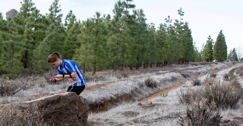 competidores en accion