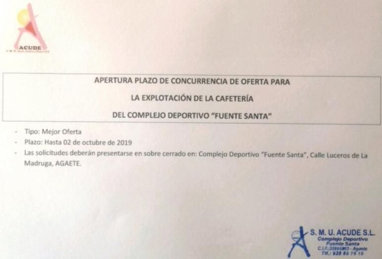 190925 cartel cafeteria fuente santa 1