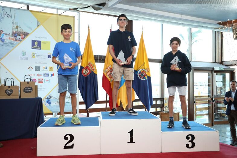 Podio Sub 13 masculino