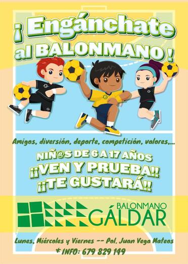 CARTEL CAPTACIÓN BALONMANO GÁLDAR