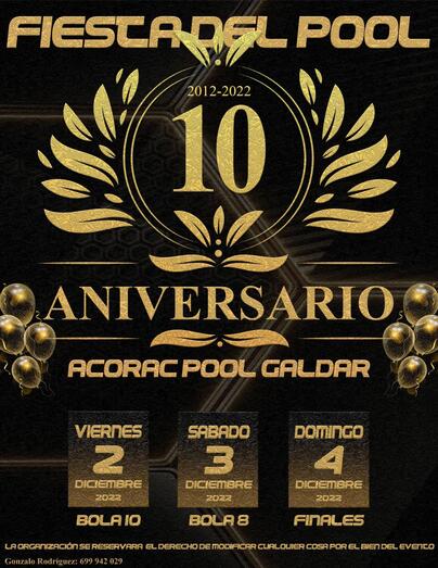Cartel X Aniversario APG 2