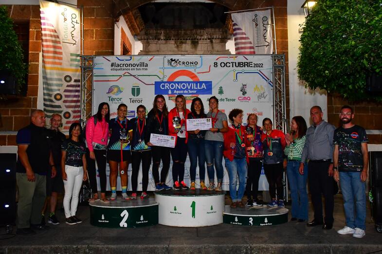 Cronovilla Aguas Teror Podium femenino