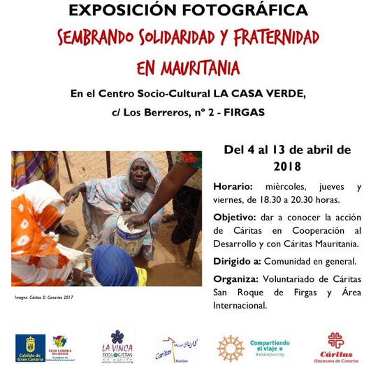 Cartel Exposición Caritas Firgas