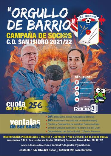 CARTEL CAMPAÑA SOCIOS SANISI 2021