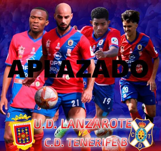 Cartel. UD Lanzarote CD Tenerife B