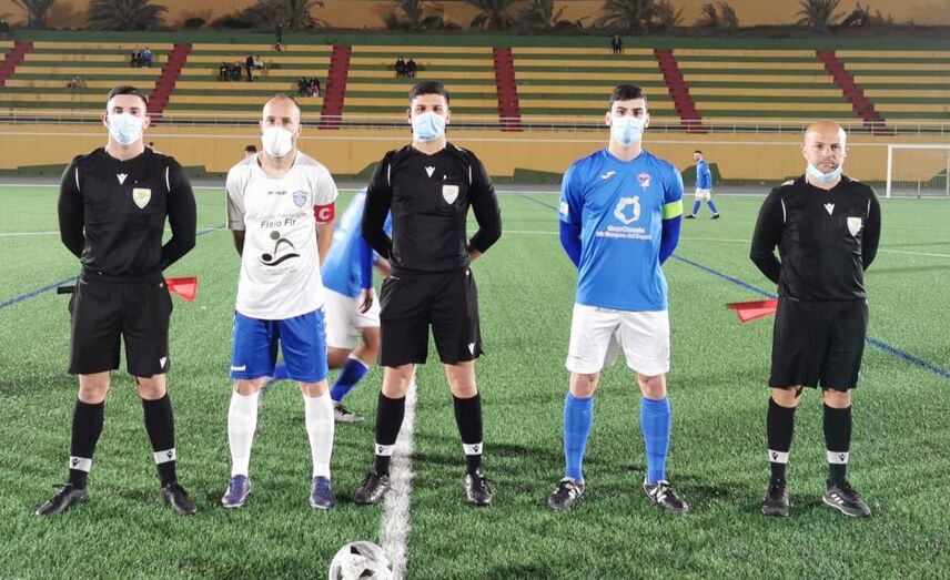 Trío arbitral y capitanes 16 2 2022