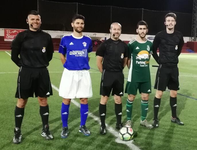 Capitanes y trió arbitral 28 2 2020