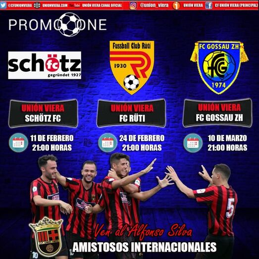 Cartel amistosos Internacionales Recuperado