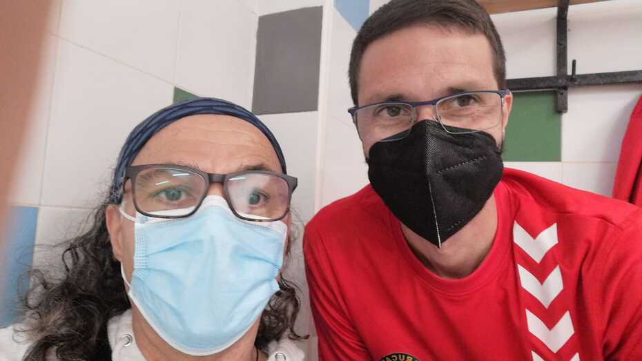 con Juan Germán Jiménez