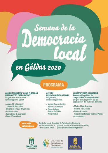 Cartel Democracia Local 2020