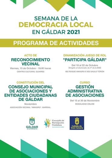 Cartel Semana de la Democracia Local