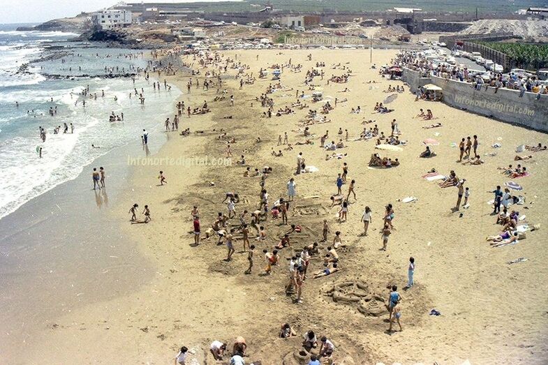 Playa de Bocabarranco Julio 1985