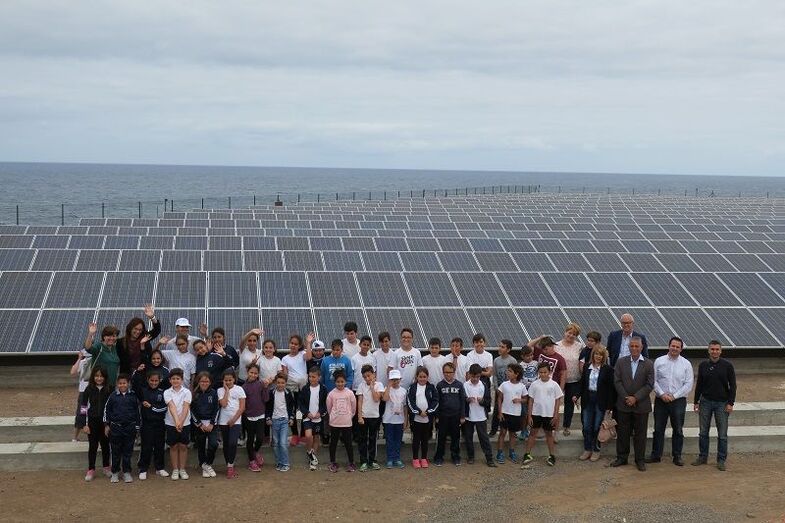 Foto visita planta solar