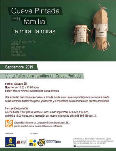 Flyer 190924 Visita Taller para familias