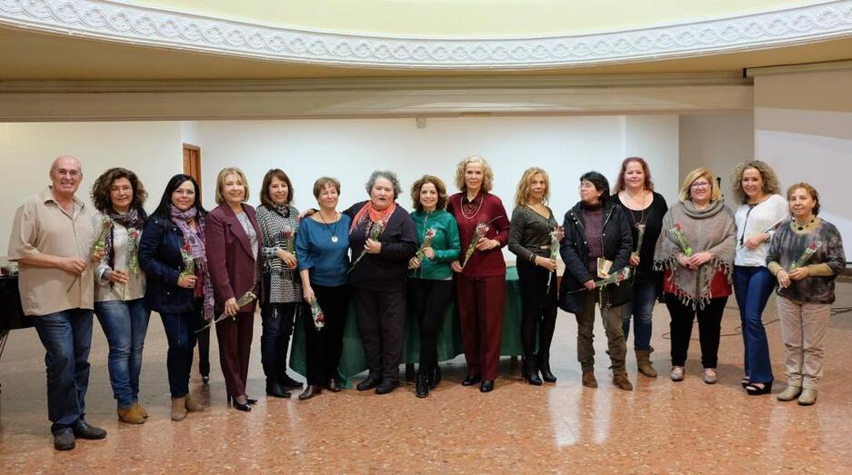 participantes del recital y pianista