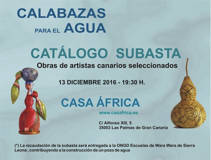 Subasta Calabazas para el agua